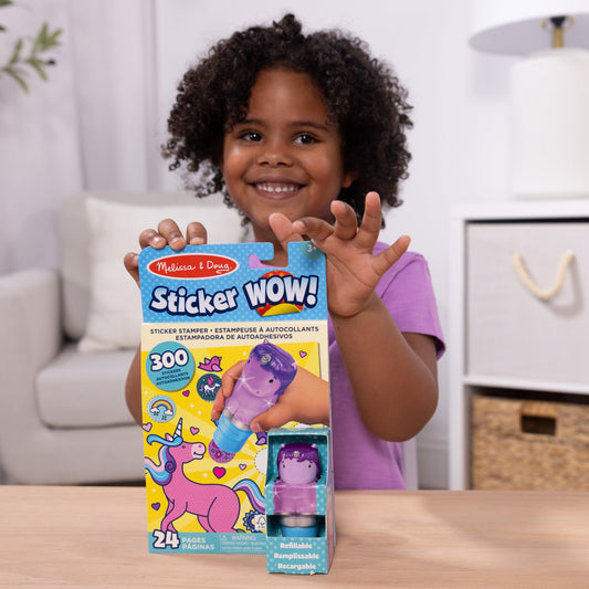 Sticker WOW!™ Activity Pad & Sticker Stamper - Purple Unicorn