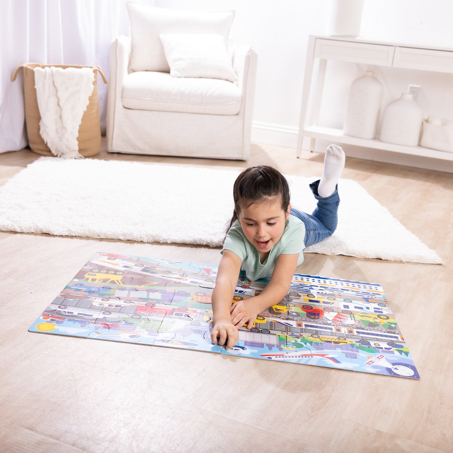 Traffic Jam Floor Puzzle - 24 Pieces
