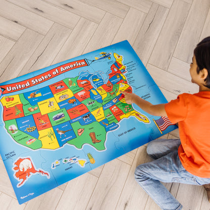 USA Map Floor Puzzle - 51 Pieces