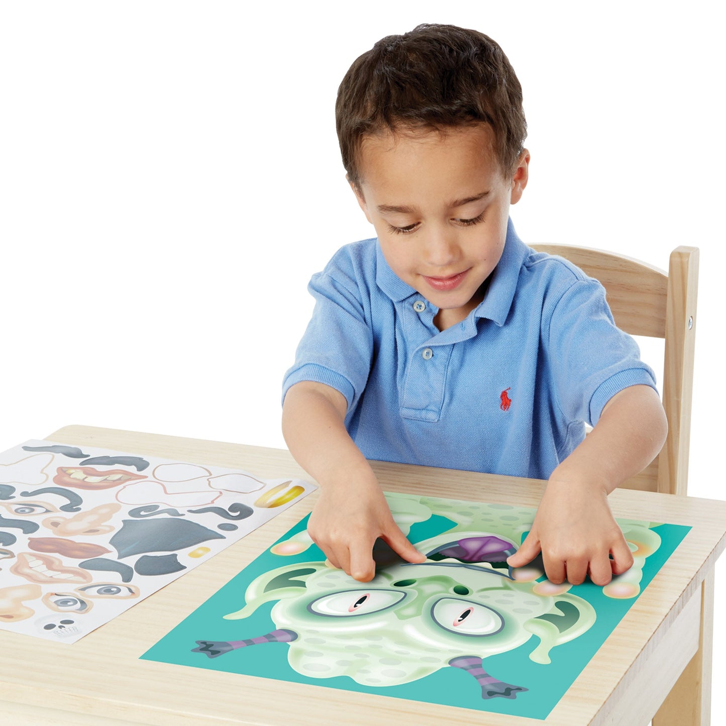 Make-a-Face Sticker Pad - Crazy Characters