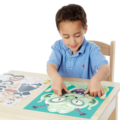 Make-a-Face Sticker Pad - Crazy Characters
