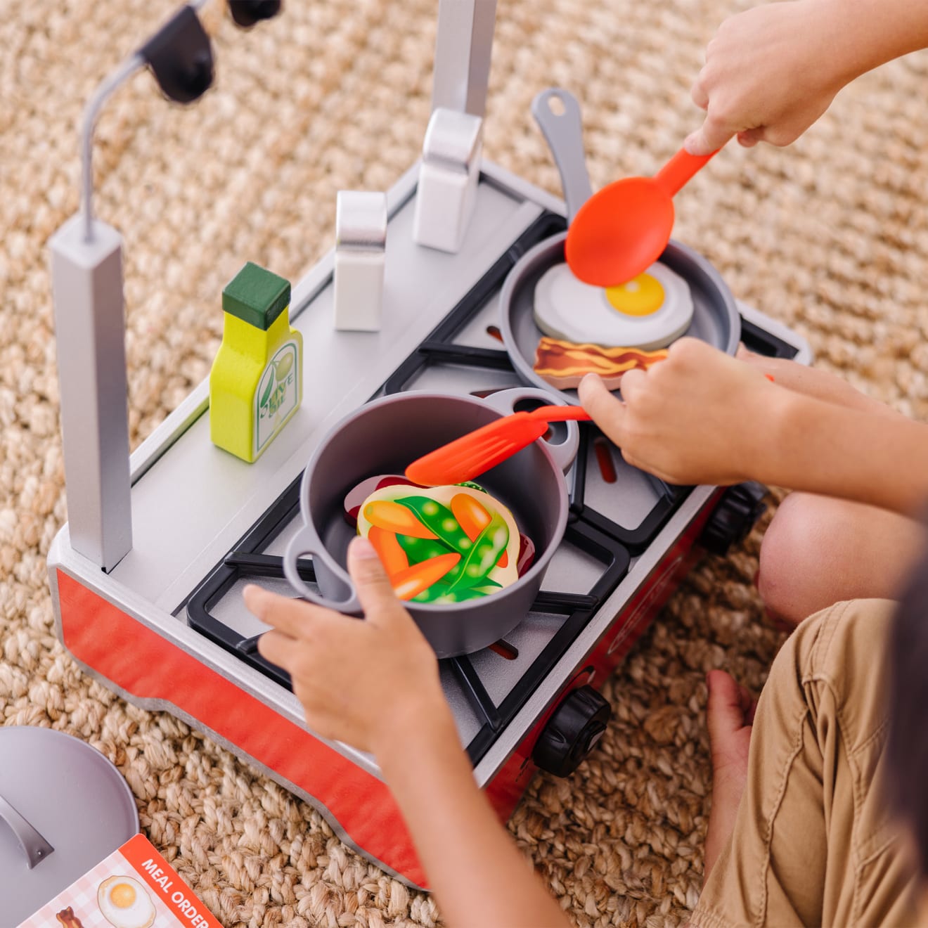 Deluxe Wooden Cooktop Set