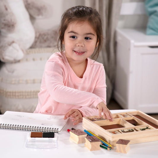 Wooden Stamp Set - Horses