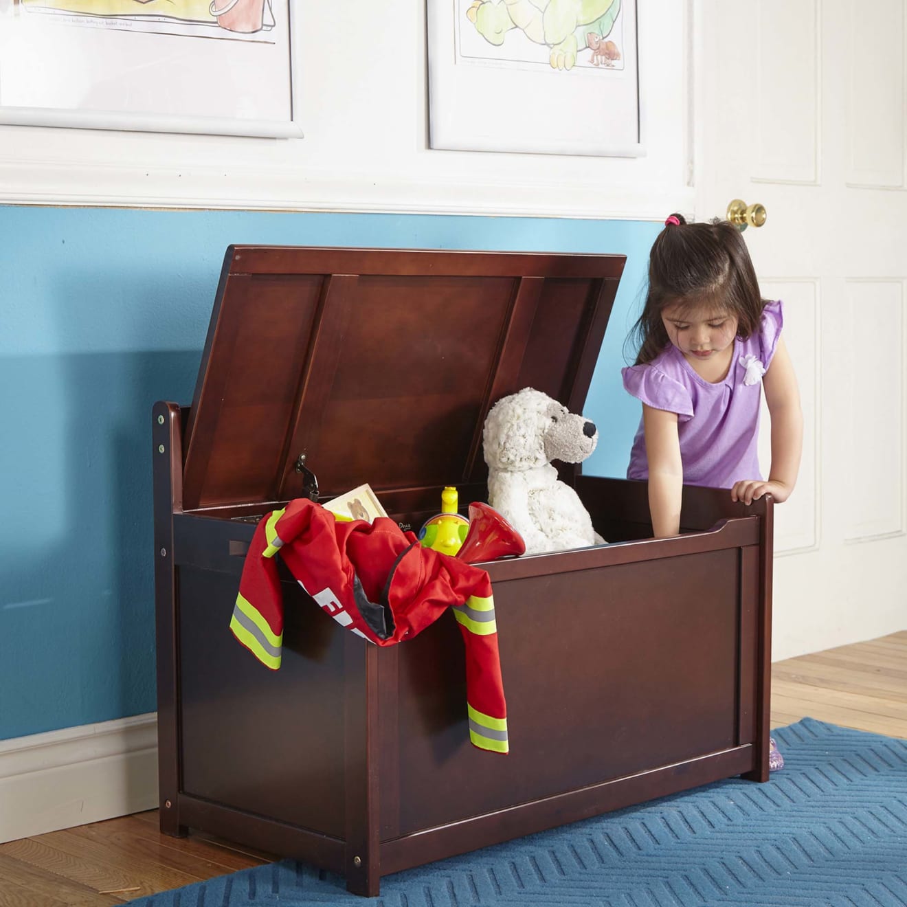 Wooden Toy Chest (Espresso)