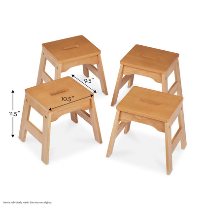 Wooden Stools – Set of 4