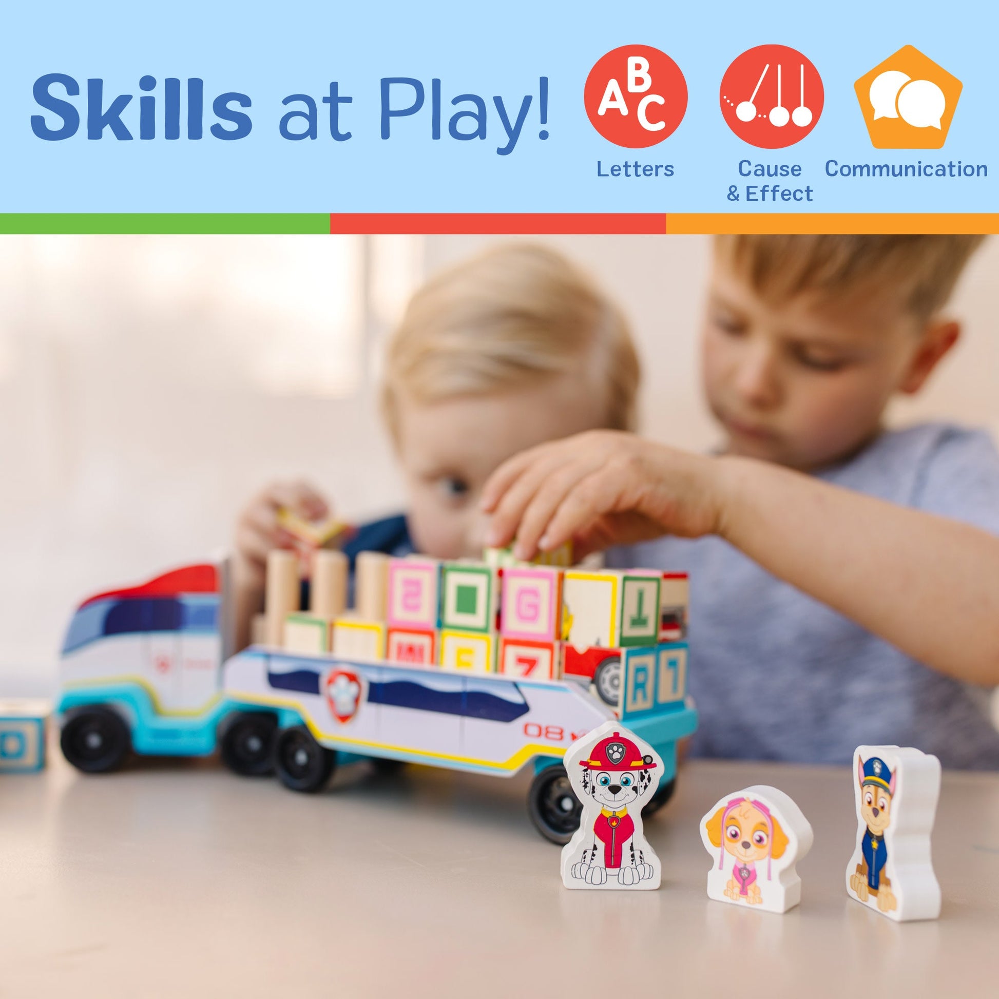 PAW Patrol Wooden ABC Block Truck