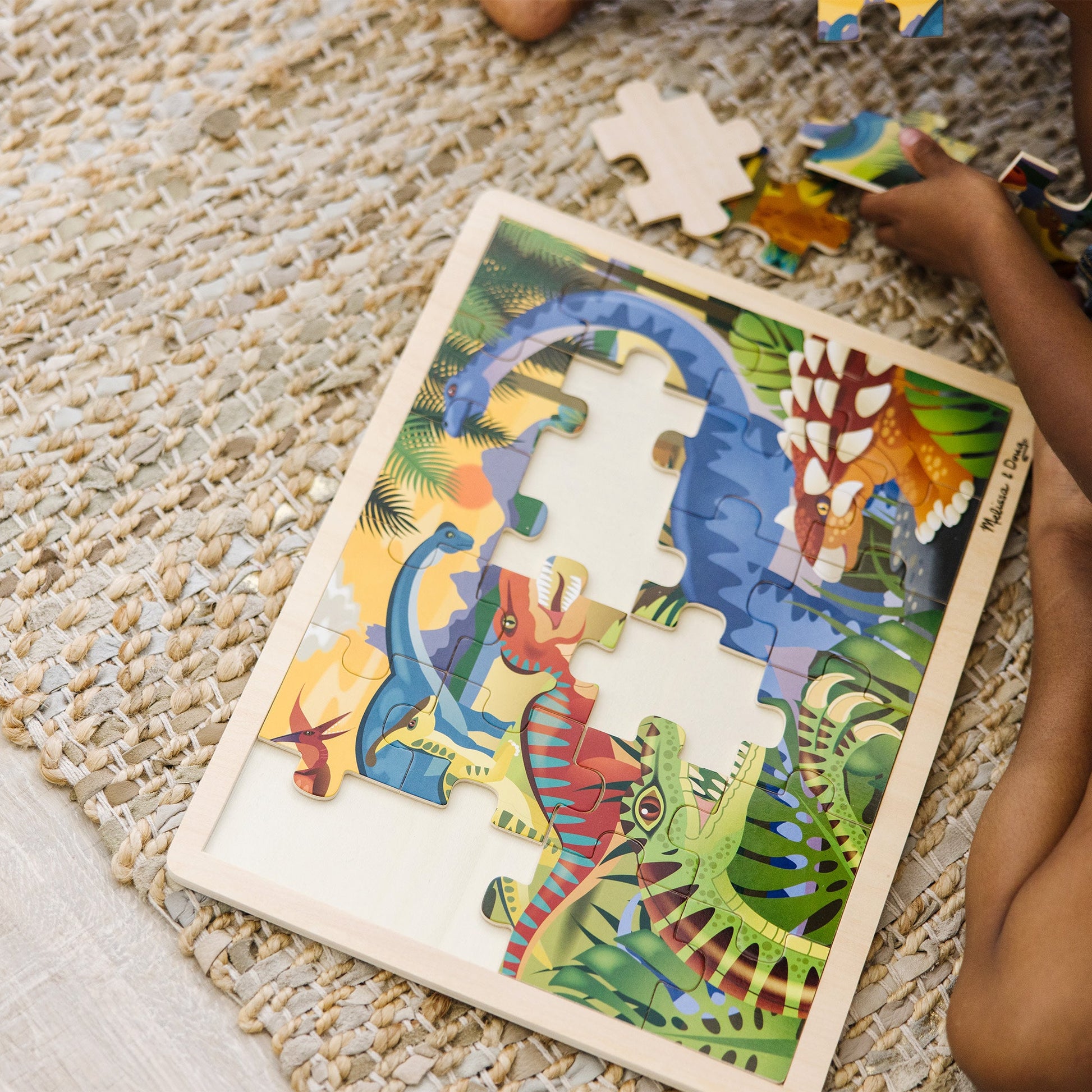 Dinosaur Wooden Jigsaw Puzzle - 24 Pieces