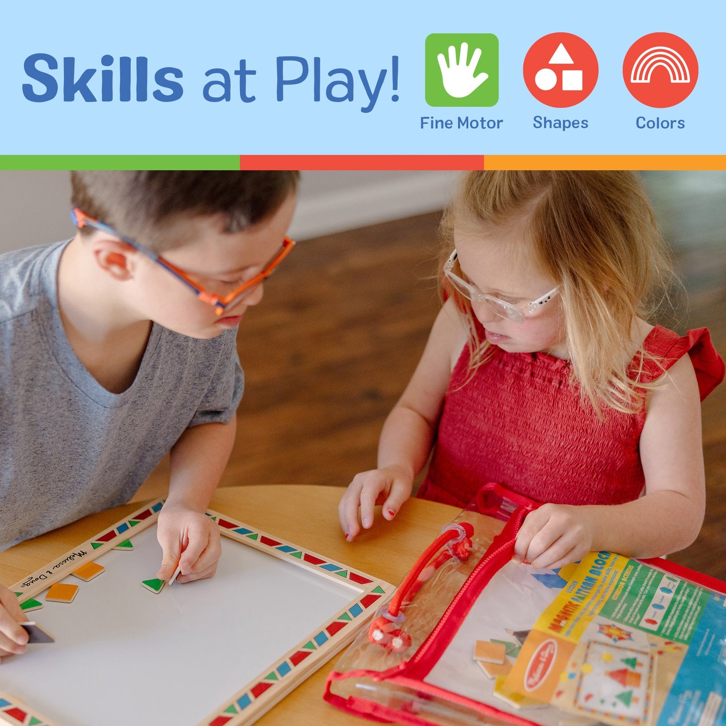 Wooden Magnetic Pattern Block Kit