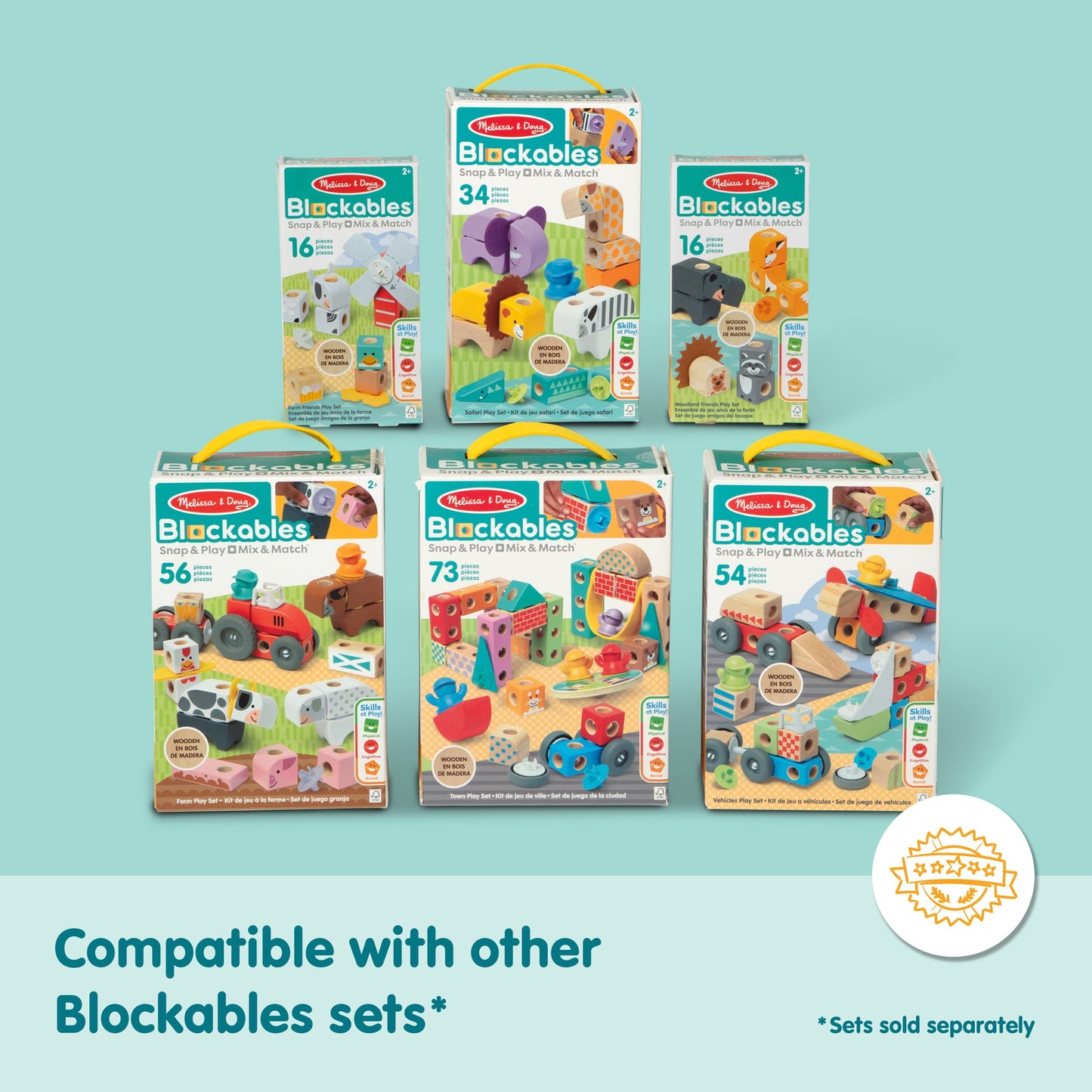 Blockables™ Woodland Friends Play Set