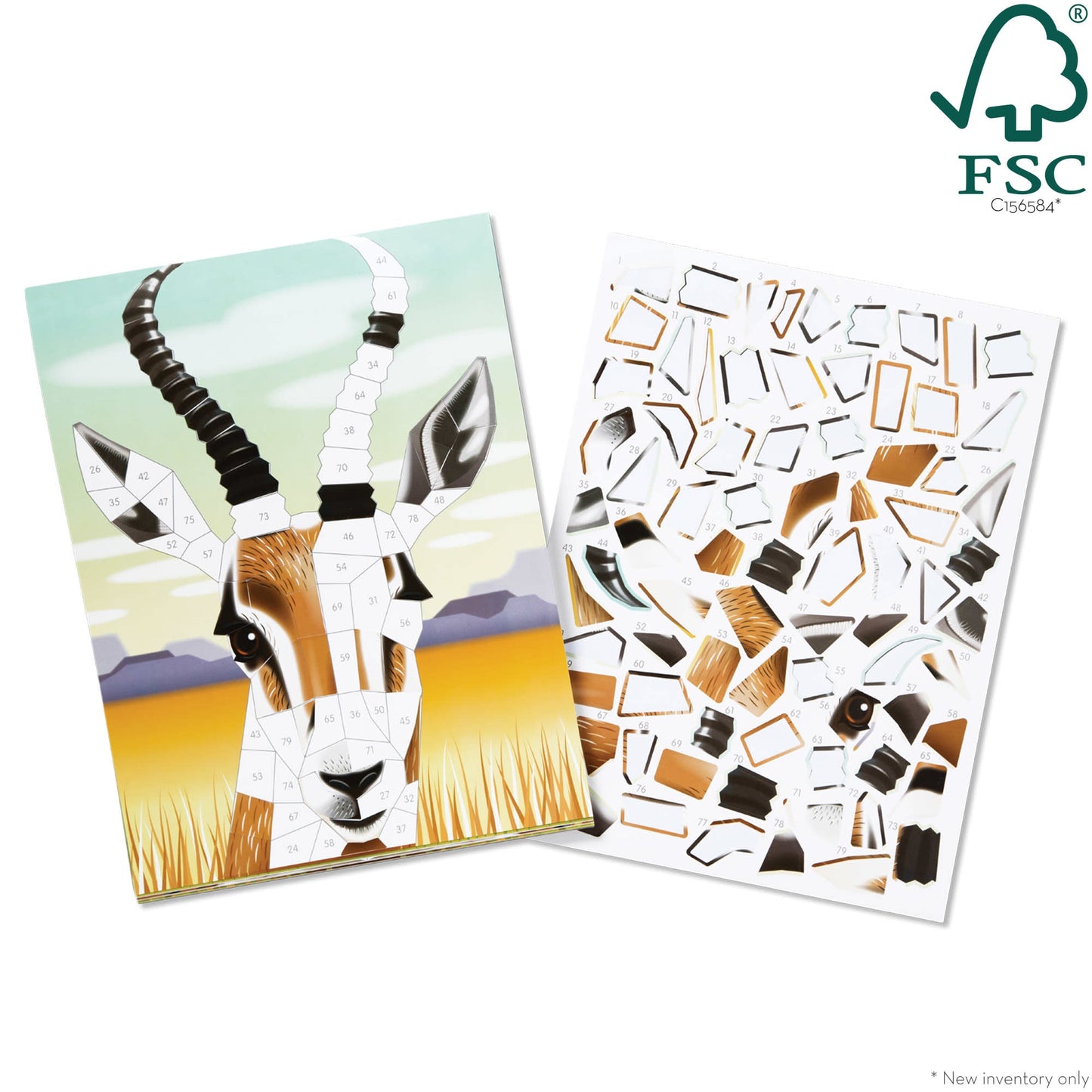 Mosaic Sticker Pad - Safari