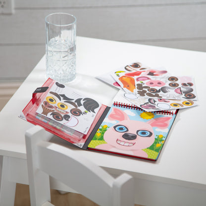 Make-a-Face – Farm Reusable Sticker Pad – On the Go Travel Activity